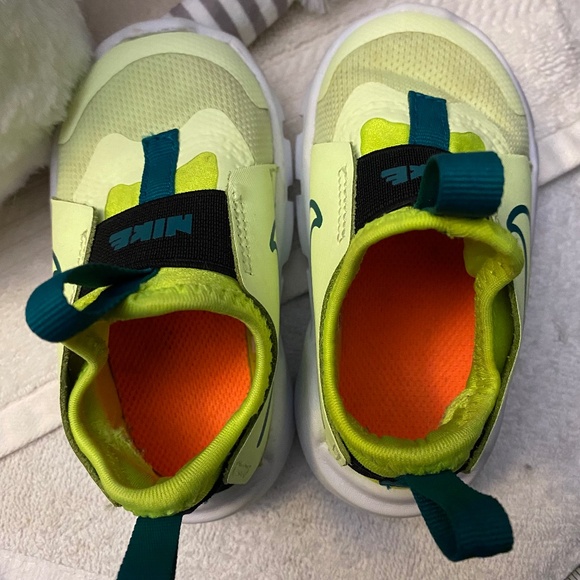 Nike Baby Toddler Summer Lime Green Slip On Flex Runners Sneakers - Picture 12 of 16